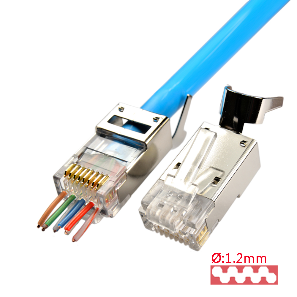 TV6V2 Easy Plug Shielded with U-Shaped Strain Relief Ø1.2mm